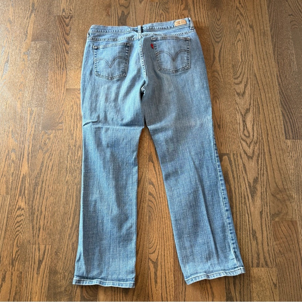 Levi's classic 505 Straight Leg Blue Jeans size 14S - Picture 2 of 10